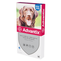 Advantix - šunims nuo 25 iki 40 kg (4 pipetės x 4 ml)