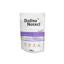 Dolina Noteci PREMIUM mažoms veislėms JUNIOR su triušių kepenėlėmis ir elnio liežuviu paketėlis 100g