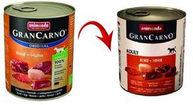 ANIMONDA GranCarno Adult Dog skonis: jautiena + vištiena 12x800g