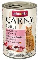 ANIMONDA Cat Carny Adult skonis: jautiena, kalakutiena ir krevetės 12x400g