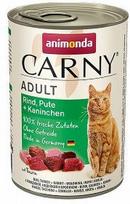 ANIMONDA Cat Carny Adult skonis: jautiena kalakutiena ir triušiena 12x400g