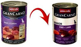 ANIMONDA GranCarno Senior  skonis: jautiena ir ėriena 6x400g