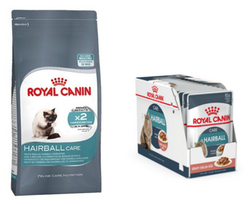 ROYAL CANIN Hairball Care 10kg + ROYAL CANIN Hairball Care 12x85 g kaste