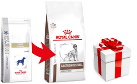 ROYAL CANIN Fibre Response Gastrointestinal 7,5kg  + STAIGMENA ŠUNUI