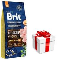 BRIT Premium By Nature Junior M 15kg + STAIGMENA ŠUNUI