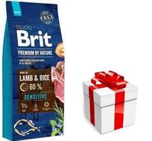 BRIT Premium By Nature Sensitive Lamb 15kg + STAIGMENA ŠUNUI