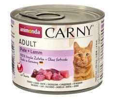 ANIMONDA Cat Carny Adult skonis: kalakutiena, ėriena 200g x6