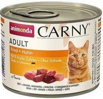ANIMONDA Cat Carny Adult skonis: jautiena ir vištiena 200g x6