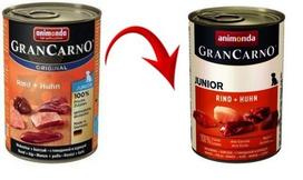 ANIMONDA GranCarno Junior skonis: jautiena + vištiena 400g x6