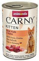ANIMONDA Cat Carny Kitten skonis: jautienos, veršienos ir paukštienos 400g x12