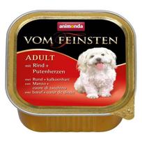 ANIMONDA Dog Vom Feinsten Adult skonis: jautienos ir kalakutienos širdelės 150g x22