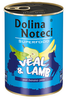 DOLINA NOTECI PREMIUM SUPERFOOD veršiena ir ėriena 400g x12