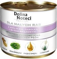 Dolina Noteci PREMIUM mažų veislių šunims su triušiena, pupelėmis ir ryžiais 185g x18