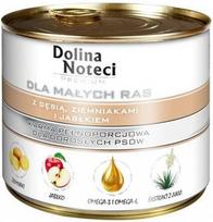 Dolina Noteci PREMIUM žąsis su bulvėmis ir obuoliais mažų veislių šunims 185g x6