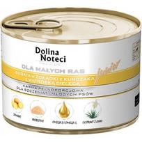 Dolina Noteci PREMIUM mažų veislių šunims JUNIOR su vištienos skrandžiais ir veršienos kepenimis 185 g x6