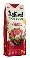 Natūralus ėdalas šunims ėriena ir veršiena 15kg. 62% mėsos - be vištienos