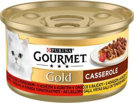 Purina Gourmet Gold su jautiena ir vištiena pomidorų padaže 6x85g