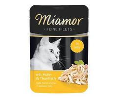 Miamor Feine Filets - drėgnas kačių maistas vištienos filė su tunu 100g