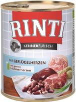 Rinti Kennerfleisch Geflugelherzen drėgnas maistas šunims - paukštienos širdelės 800g