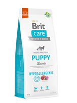 BRIT CARE Hypoallergenic Puppy Lamb 12kg + STAIGMENA ŠUNUI