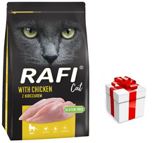 DOLINA NOTECI Rafi Cat sausas kačių ėdalas su vištiena 7kg + STAIGMENA KATEI