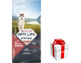 VERSELE-LAGA Opti Life Prime Adult Salmon 12,5kg  + STAIGMENA ŠUNIUI