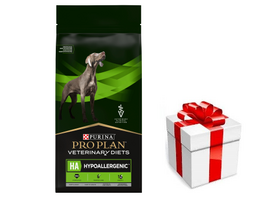 PRO PLAN Veterinary Diets HA hipoalerginis sausas maistas šunims 11kg  + STAIGMENA ŠUNUI