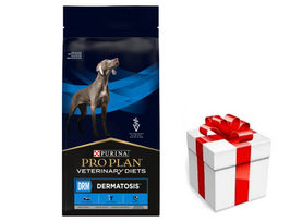 PRO PLAN Veterinary Diets DRM Dermatosis Sausas maistas šunims 12kg + STAIGMENA ŠUNUI