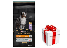 PRO PLAN Sensitive Digestion Adult kalakutienos turtingas ėdalas šunims 12kg + STAIGMENA ŠUNUI