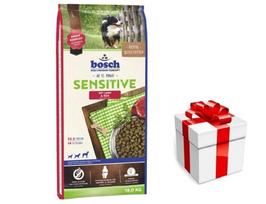 Bosch Sensitive Lamb & Rice, aviena ir ryžiai (naujas receptas) 15kg + STAIGMENA ŠUNIUI