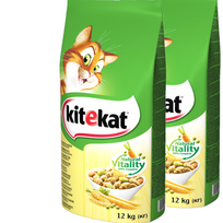 KITEKAT 2x12 kg - sausas kačių maistas su vištiena ir daržovėmis