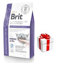 BRIT GF Veterinary Diets Cat Gastrointestinal-Low Fat 5kg + STAIGMENA KATEI
