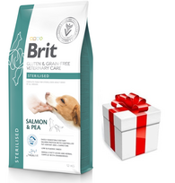 BRIT GF Veterinary Diets Dog Sterilised 12kg  + STAIGMENA ŠUNIUI