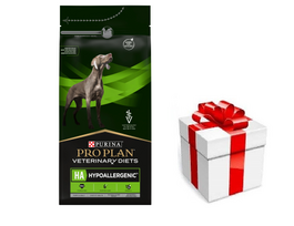 PRO PLAN Veterinary Diets HA hipoalerginis sausas maistas šunims 1.3kg + STAIGMENA ŠUNUI