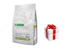 NATURES PROTECTION Superior Care White Dogs Grain Free White Fish Junior Small Breeds 1,5kg  + STAIGMENA ŠUNUI
