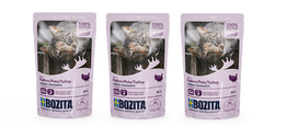 BOZITA kalakutienos gabaliukai padaže 3X85g (paketėlis)