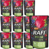 RAFI elniena šunims - paketėlis 10x300g (juoda pakuotė)