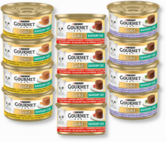 Purina Gourmet Gold gabaliukai - skonių mišinys 24x85g