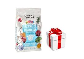 DOLINA NOTECI Premium Junior Lamb - džiovintas ėdalas šunims 4kg + STAIGMENA ŠUNUI