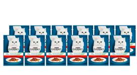 Purina Gourmet Perle kačių maistas mini filė padaže su jautiena ir morkomis 12x85 g