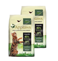 Applaws Adult Chicken with Extra Lamb Sausas maistas katei 2x7,5kg