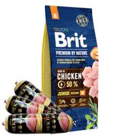 BRIT Premium By Nature Junior M 15kg + Hektor paukštienos batonėlis 3x900g