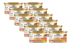 Purina Gourmet Gold lašiša / vištiena padaže 12x85g
