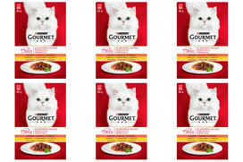 GOURMET mon Petit pašaras katėms- Paukštienos mišinys 72x50g