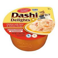 Inaba DASHI papildomas kačių maistas - vištienos, tuno ir lašišos skonio sultinys 70 g