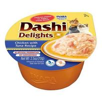 Inaba DASHI papildomas kačių ėdalas - vištienos ir tuno skonio sultinys 70 g