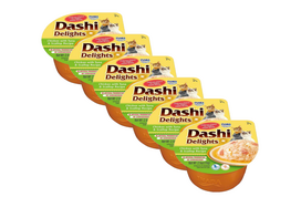 Inaba DASHI papildomas kačių ėdalas - vištienos ir tuno skonio sultinys 6x70 g