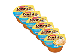 Inaba DASHI papildomas kačių ėdalas - vištienos ir šukučių skonio sultinys 6x70 g