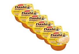 Inaba DASHI papildomas kačių maistas - vištienos ir sūrio skonio sultinys 6x70 g