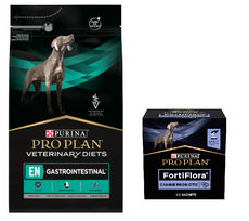 PURINA Veterinary PVD LT Virškinimo traktas (šunims) 12kg + PURINA PVD FortiFlora Dog 30 paketėlių